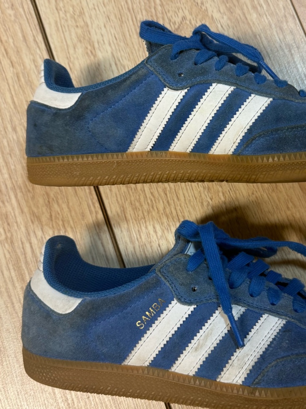 Men’s Adidas Sambas Blue Bird - Picture 3 of 7